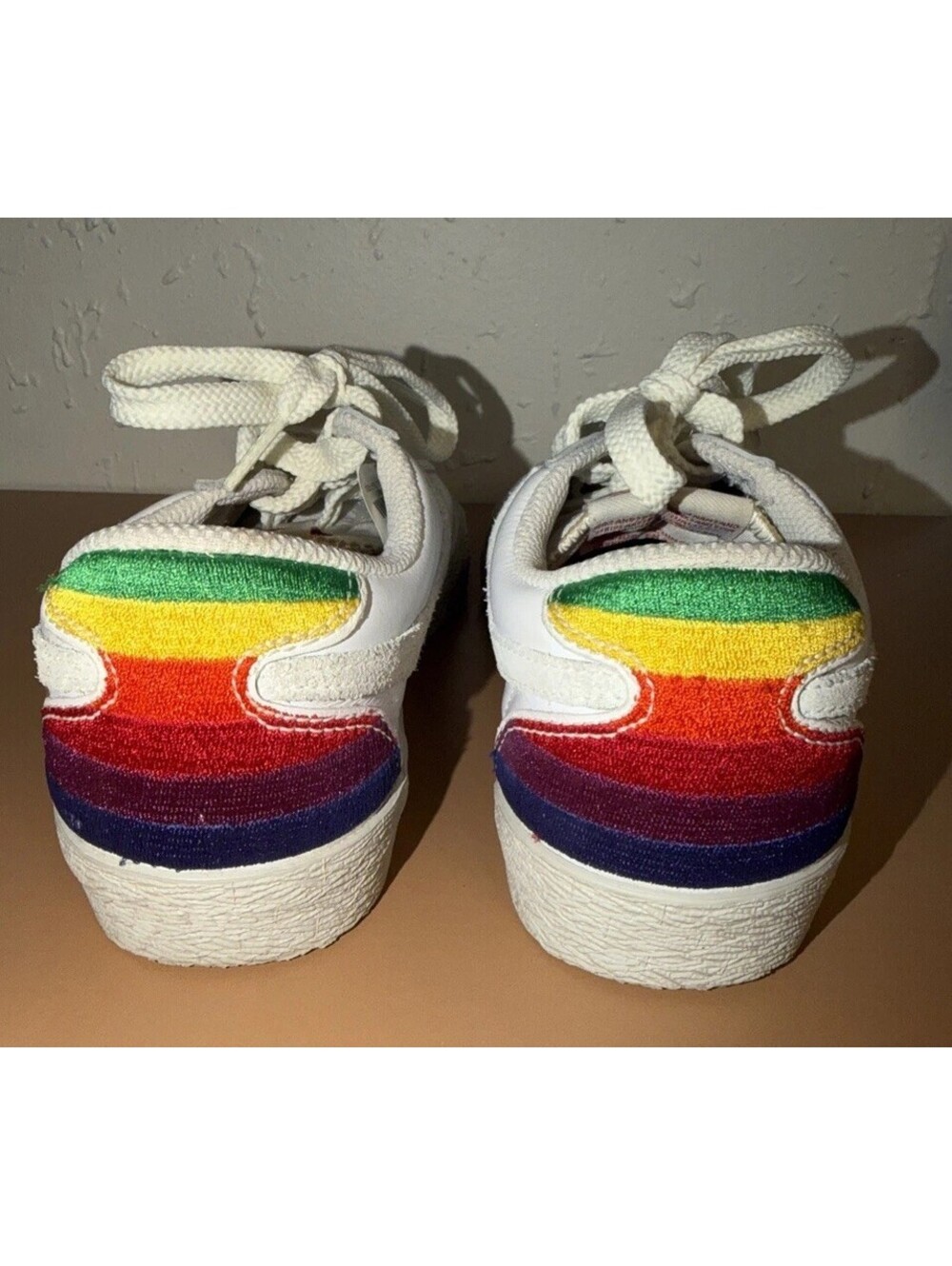Rare Vintage Sz 6 - 2008 Nike Blazer Low Classic White/Grey Rainbow 317581-122